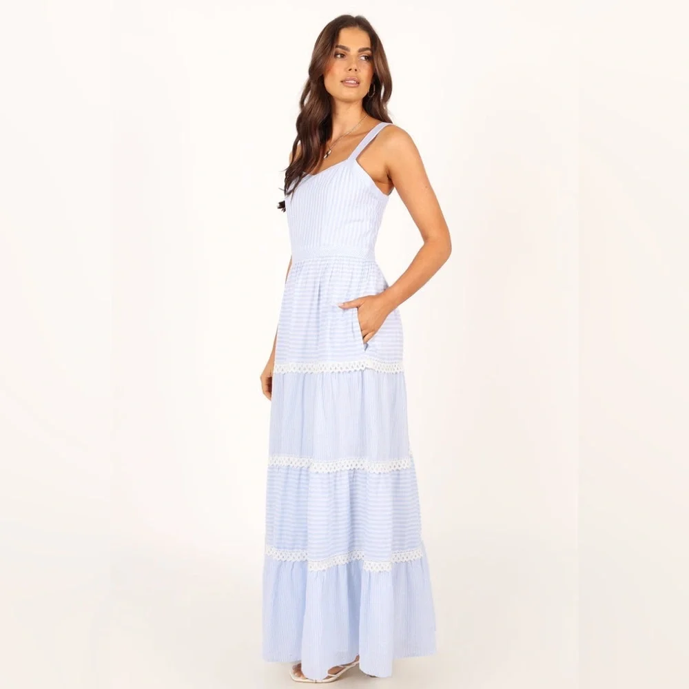 Petal & pup striped maxi dress nwot - Picture 2 of 4